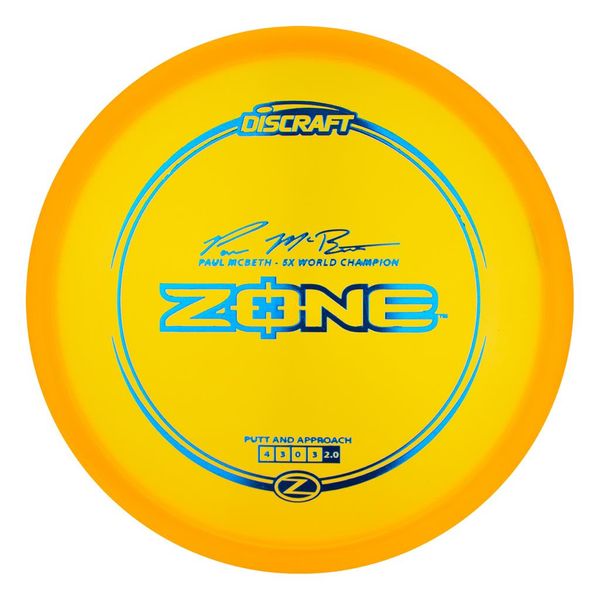 Диск-гольф Discraft Z Zone Paul MCBeth Signature series 16370 фото